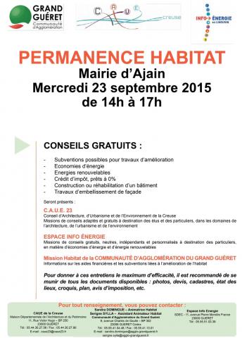 Permanence Habitat Ajain 23.09.2015