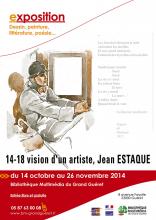 Visuel exposition 14-18 vision d'un artiste, Jean ESTAQUE